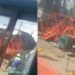 Se desploman andamios en los trabajos de reparación de la Línea 12 del Metro