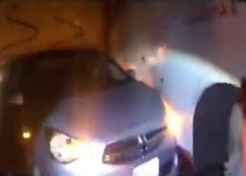 Se registra carambola en la autopista a México, a la altura de Río Frío