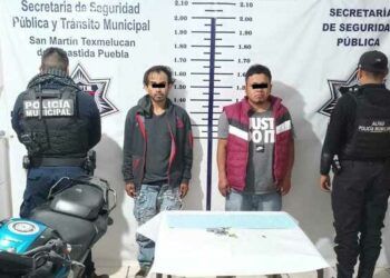 Detienen en Texmelucan a presuntos asaltantes
