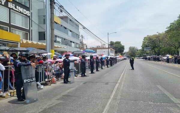 Saldo blanco en Puebla capital tras celebración del desfile del 5 de Mayo
