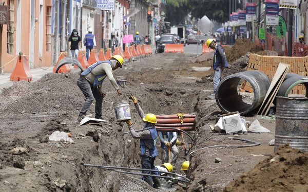 Obras en el centro llevan avance de 30%
