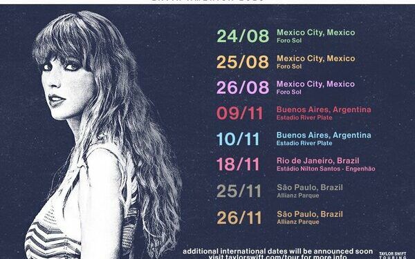 Taylor Swift visitará México por primera vez