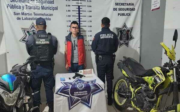 SSP de Texmelucan detiene a presunto asaltante