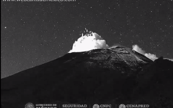 Registra Popocatépetl ligero aumento de actividad