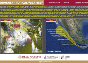 Depresión tropical 2-E podría convertirse en la tormenta “Beatriz”