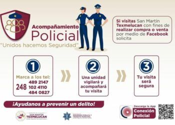 SSP de Texmelucan ha realizado más 120 acompañamientos policiales