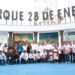 Gobernador entrega rehabilitación del parque “28 de enero” en Pahuatlán