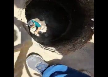 Menor cayó a una coladera en zona de obras de la 16 Poniente