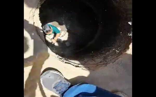 Menor cayó a una coladera en zona de obras de la 16 Poniente