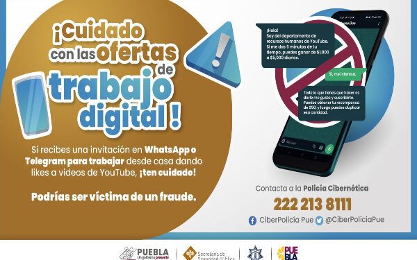 Advierten fraudes por ofertas de empleo en plataformas digitales