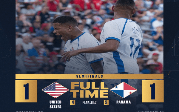 Grin-go home: Panamá elimina a Estados Unidos y jugará la final de Copa Oro