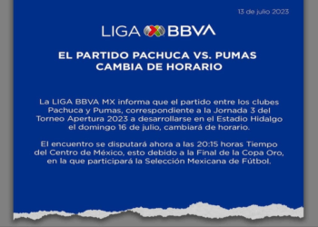 Por final de Copa Oro, el Pachuca vs Pumas cambia de horario