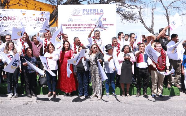 Arranca gobierno de Puebla la rehabilitación de carretera La Colorada-Acatlán