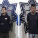 Pareja de asaltantes es detenida por policías estatales en el centro de Puebla