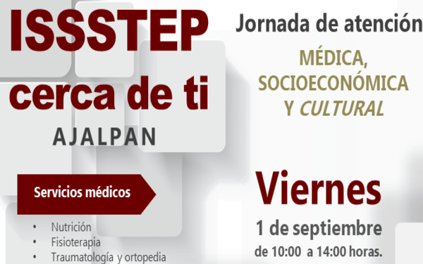 Realizará ISSSTEP jornada de salud en Ajalpan