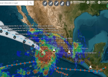 Depresión tropical Seis-E provocará lluvias muy fuertes