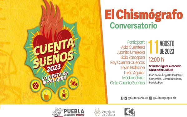 Casa de la Cultura de Puebla será sede del Festival “Cuenta Sueños 2023”