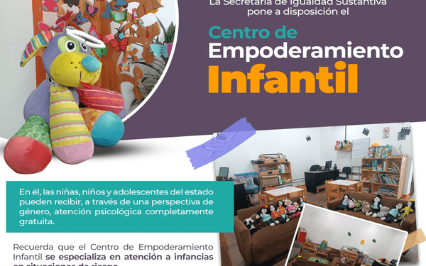 Centro de Empoderamiento Infantil brindará apoyo a menores poblanos
