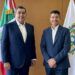 Se reúnen Salomón Céspedes y Eduardo Rivera para definir festejos patrios en Puebla