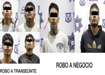 SSC Puebla detiene a siete presuntos delincuentes