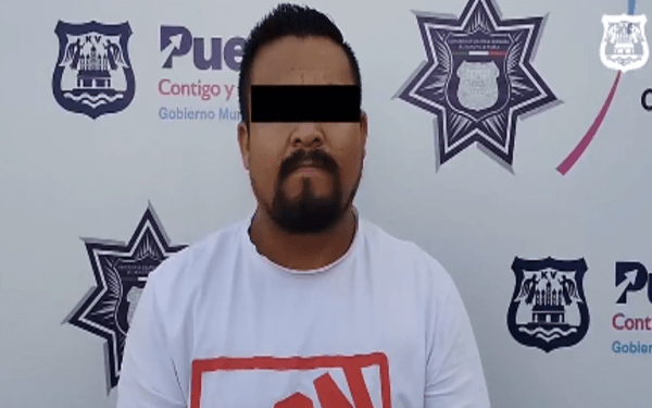 SSC Puebla detiene a “El Kong”, integrante de banda dedicada al robo de vehículo