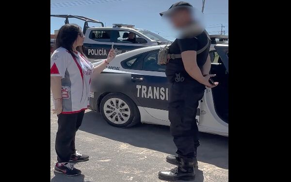 Capta Norma Layón a personal de tránsito de Texmelucan en acto de corrupción