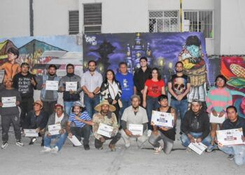 Artistas urbanos participan en concurso de muralismo «RenovAR-TExmelucan»