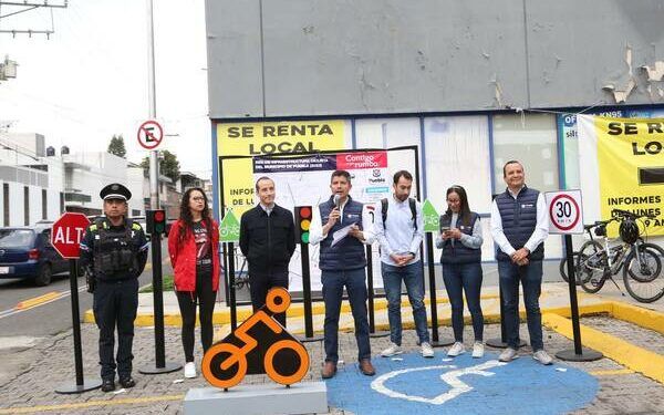Entregan 15 kilómetros nuevos de ciclovía en Puebla Capital