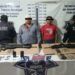 Detienen en Texmelucan a dos extorsionadores, uno de ellos con identificación de la SEDENA