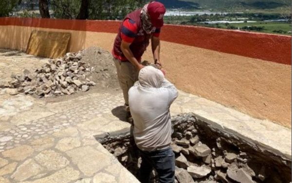 Descubren un teocalli en Cerro de San Miguel