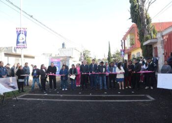 Ayuntamiento de Puebla entrega ampliación de red pluvial en Santa Catarina