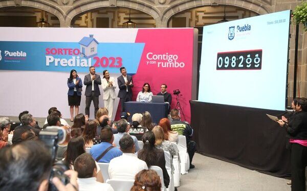 Ayuntamiento de Puebla realiza el Sorteo Predial 2023