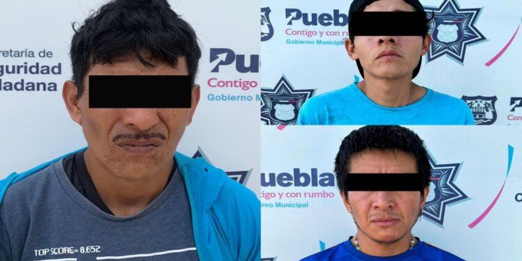 Decena de asaltantes de transporte público es detenida en la capital poblana