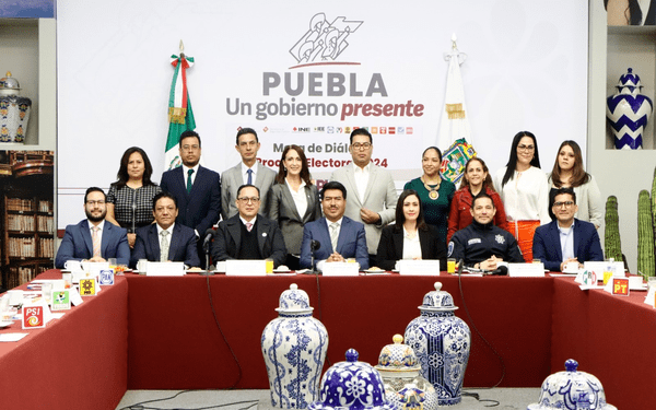Realizan mesa de diálogo para garantizar elecciones seguras en Puebla