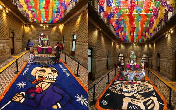 Congreso de Puebla rinde homenaje a Aurora Sierra y Mariano Hernández con ofrenda