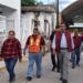 Sergio Salomón recorre Chiautla de Tapia tras sismo de 5.7