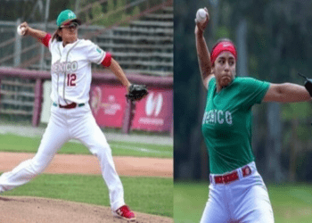 Dos poblanas en la liga de Softbol