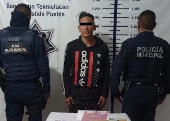 SSP de Texmelucan detiene a responsable de robo de transporte y vehículo