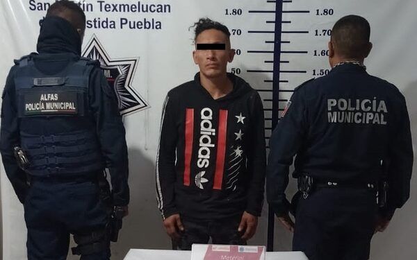 SSP de Texmelucan detiene a responsable de robo de transporte y vehículo