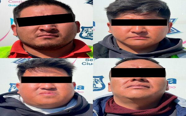 SSC Puebla detiene a cuatro hombres por posesión de droga