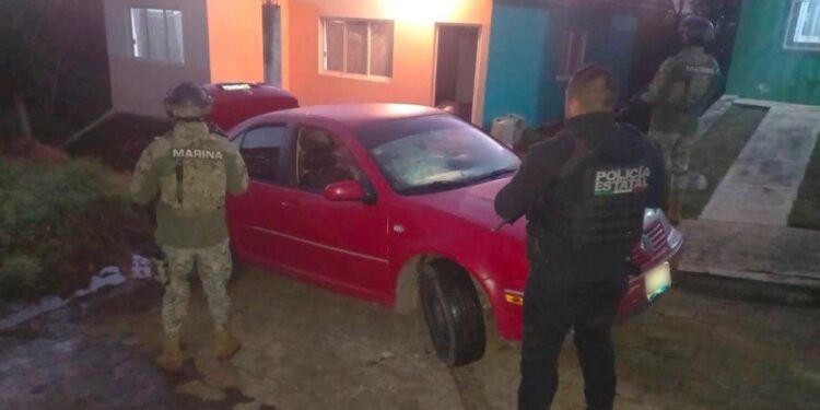 Ladrón de combustible es detenido por la SSP y Marina en Huauchinango 