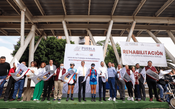 En marcha el remozamiento de la ciclopista del bulevar Hermanos Serdán