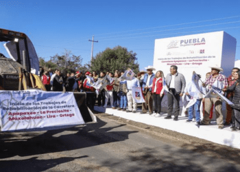 Arrancan trabajos de rehabilitación de la carretera Tlahuapan-San Matías Tlalancaleca