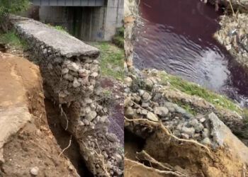 Rescatan a hombre que se desbarrancó