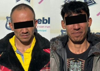 SSC Puebla detiene a dos hombres por robo a tienda de conveniencia