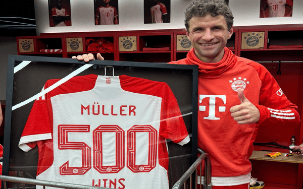 Thomas Müller primer jugador del Bayern en llegar a las 500 victorias