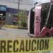 Vuelca unidad de la Ruta 25 y deja ocho lesionados en Puebla