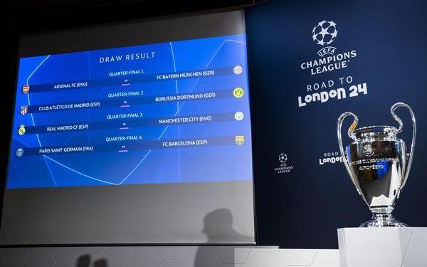 Habrá duelos de poder en los cuartos de final de la Champions League