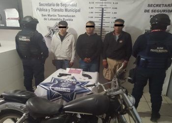 SSP de Texmelucan detiene a tres presuntos narcomenudistas