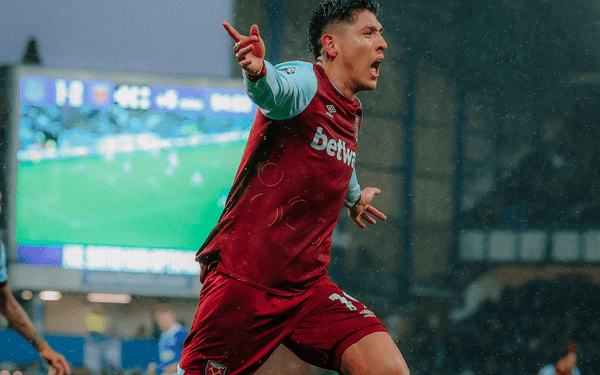 Edson Álvarez anota en la goleada del West Ham